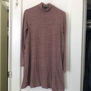 Mauve Mock Neck Dress